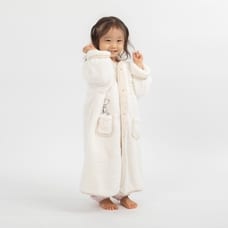 SNOOPY フリース着る毛布 ポケット付き スヌーピー(ホワイト×フリー)