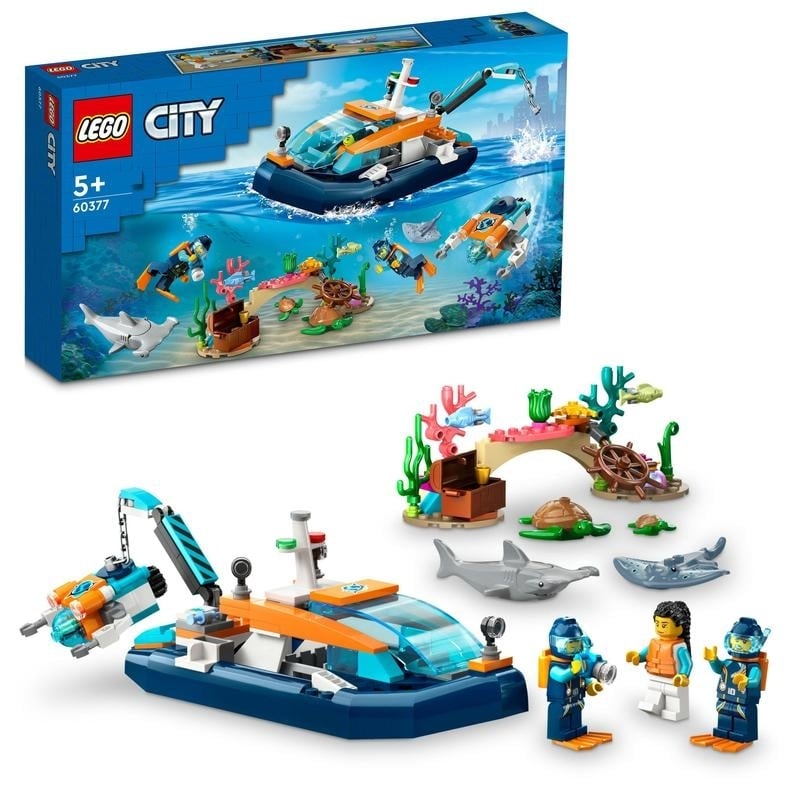 ＜トイザらス＞ レゴ LEGO シティ 60377 探査ダイビングボート【送料無料】