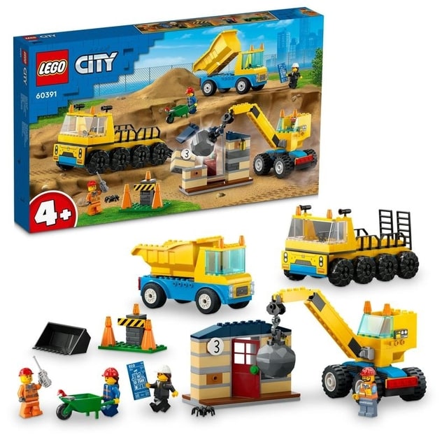 オンライン限定価格】レゴ LEGO シティ 60391 トラックと鉄球クレーン