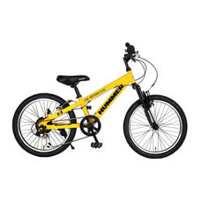 20インチ 身長118～130cm 子供用自転車 ハマー ジュニア ATB206Fsus-TZ（イエロー）男の子 外装6段変速ギア 前サスペンションフォーク スチールフレーム 黒 黄色 トイザらス限定