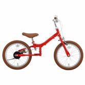 16インチ 身長95～110cm 子供用自転車 1台2役 2WAY BIKE（レッド）キックバイク・・・