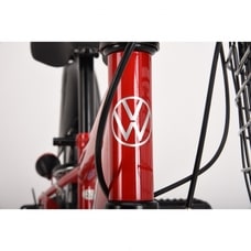 20インチ 身長110～135cm 子供用自転車 フォルクスワーゲン MTB（レッド）Volkswagen 男の子 外装6段 大型バスケット 鍵 LEDライト スチールフレーム 赤 トイザらス限定