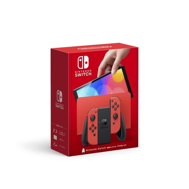 新色×特別デザイン】Nintendo Switch（有機ELモデル）マリオレッド