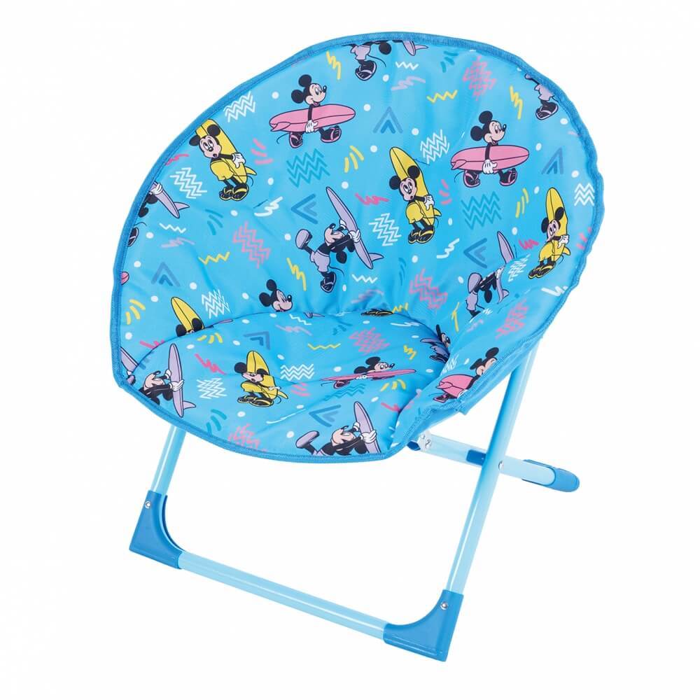 ディズニー ミッキー ムーンチェア 子供用チェア レジャー 椅子 イス 折りたたみ キャラクター 耐荷重30kg トイザらス限定