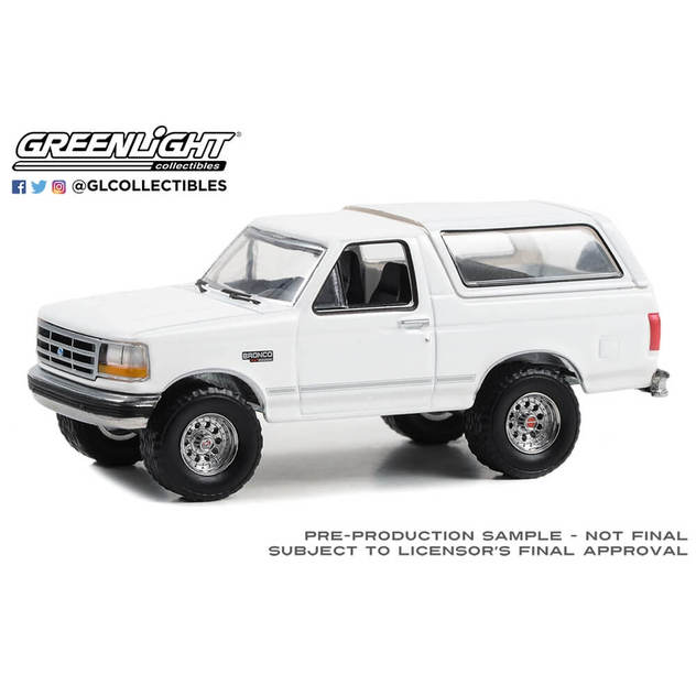 予約受付商品】GL 1/64 1993 Ford Bronco XLT - Oxford White【出荷