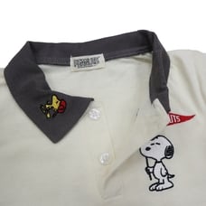 SNOOPY スヌーピー 長袖ラガーTシャツ(グレー×80cm)