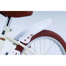 18インチ 身長108～123cm 子供用自転車 クッキー（ベージュ/ホワイト）補助輪 泥除け 女の子 かわいい トイザらス限定