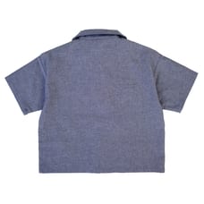 ベビーザらス限定 おさるのジョージダンガリーシャツ(ブルー×80cm) ベビーザらス限定