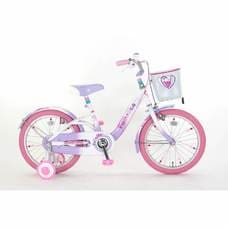 18インチ 身長105～115cm 子供用自転車 フルハート（パープル）補助輪 泥除け ピンク ホワイト 女の子 かわいい トイザらス限定