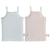 ベビーザらス限定 袖無しシャツ肌着 2枚組 見えないインナー パターンメッシュ(ピンク×80cm)