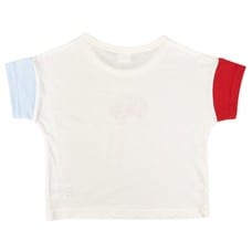 TINY DRIP 袖切替え 半袖デイリーTシャツ(ナチュラル×90cm)ベビーザらス限定