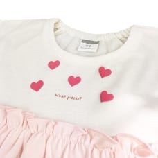 TINY DRIP 裾フレア 半袖デイリーTシャツ(ピンク×80cm)ベビーザらス限定