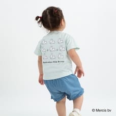Miffy ミッフィー ウサギサガラ刺繍Tシャツ(ライトパステル×90cm)ベビーザらス限定