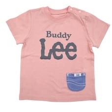 ベビーザらス限定 BUDDYLEE 半袖Ｔシャツ ポケット付き シンプルロゴ(ピンク×90cm) ベビーザらス限定