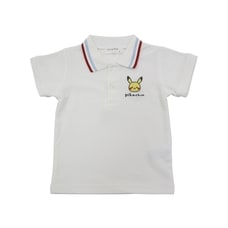 monpoke モンポケ 半袖ポロシャツ ピカチュウ(ホワイト×110cm)