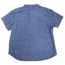 monpoke モンポケ 半袖シャツ デニム ピカチュウ(ブルー×110cm)