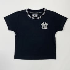 MLB ラインリブTシャツ(NYY)(ブラック×95cm) ベビーザらス限定