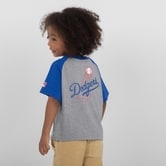 MLB ラグランTシャツ(LAD)(ブルー×90cm)