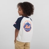MLB ラグランTシャツ(NYM)(ネイビー×90cm)