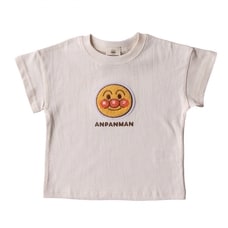 アンパンマン サガラ刺繍Tシャツ(オフシロ×95cm)