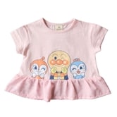 アンパンマン 裾フリルTシャツ(ピンク×90cm)