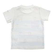 monpoke モンポケ 半袖Tシャツ ボーダー(ホワイト×95cm)