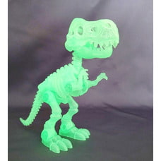 光る 骨格恐竜 DIY組立式 16cm ティーレックス T-REX 光る 組み立て