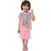 ★★★わんだふるぷりきゅあ 半袖光るパジャマ(ピンク×110cm)