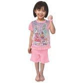 わんだふるぷりきゅあ 半袖光るパジャマ(ピンク×120cm)