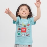TOMICA トミカ ボックスアート 半袖Tシャツ(グリーン×110cm)