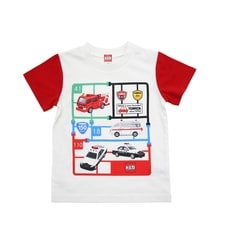 TOMICA トミカ NEWボックスアート 半袖Tシャツ(ホワイト×110cm)