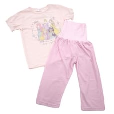 ディズニー 半袖パジャマ プリンセス ワンポイント 腹巻付き(ピンク×100cm) ベビーザらス限定