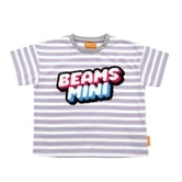 BEAMS  mini 半袖Tシャツ ボーダー ビームスミニ(ナチュラル×80cm)