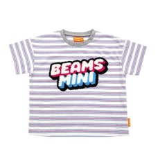 BEAMS  mini 半袖Tシャツ ボーダー ビームスミニ(ナチュラル×90cm) ベビーザらス限定