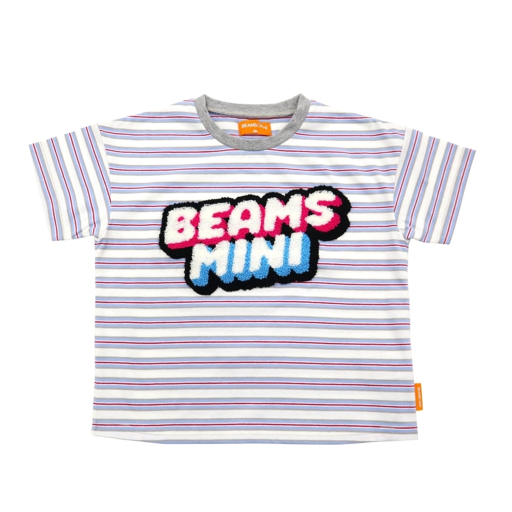BEAMS mini 半袖Tシャツ ボーダー ビームスミニ(ナチュラル×95cm) ベビーザらス限定