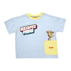 BEAMS mini 半袖Tシャツ ポケット ビームスミニ(ライトブルー×80cm) ベビーザらス限定