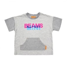 BEAMS mini 半袖Tシャツ カンガルーポケット ビームスミニ(チャコール×80cm) ベビーザらス限定
