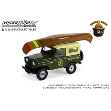 GL 1/64 1980 Nissan Patrol with Canoe on Roof "You Have So Many Reasons To Protect Your Forests"