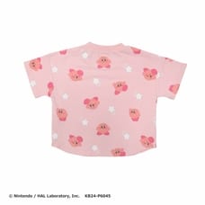 星のカービィ 総柄 半袖Tシャツ(ピンク×95cm)