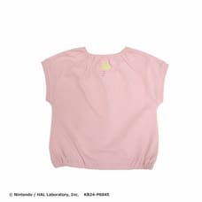 星のカービィ フェイス 半袖Tシャツ(ピンク×80cm)
