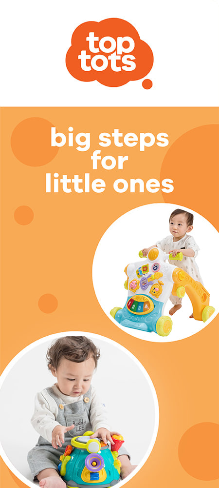 toptots big steps for little ones トップトッツ　ベビーの成長に寄り添う！