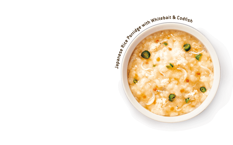 Japanese Rice Porridge with Whitebait & Codfish