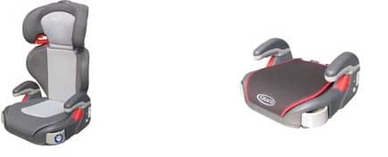 左：ジュニアマキシ（トイザらス限定モデル）　右：ブースター（トイザらス限定モデル）