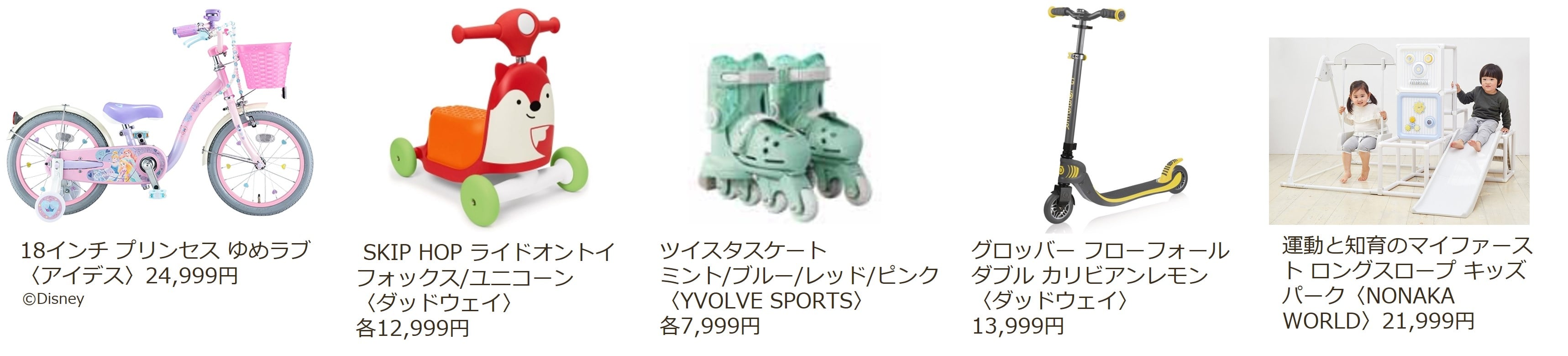 2022年クリスマスプロモーション 自転車・ウィールグッズ・室内遊具