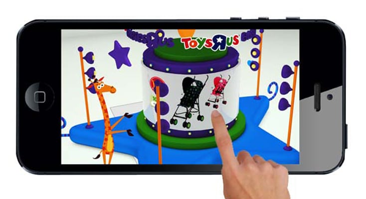 AR対応のベビー用品カタログ