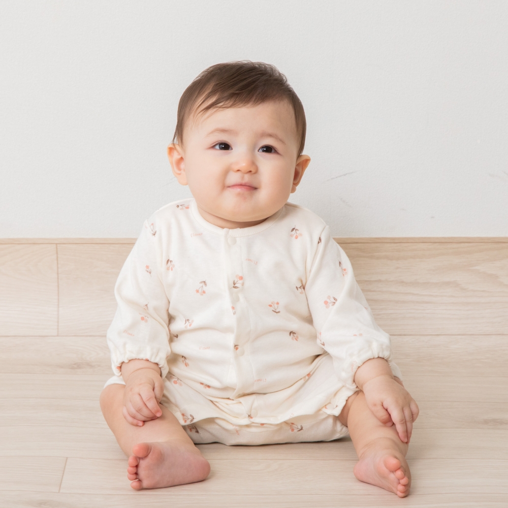 日本製ちびオール スムス 花柄 ナチュラル×50-60cm ベビーザらス限定 日本製ちびオール スムス 花柄 ナチュラル×50-60cm ベビーザらス限定