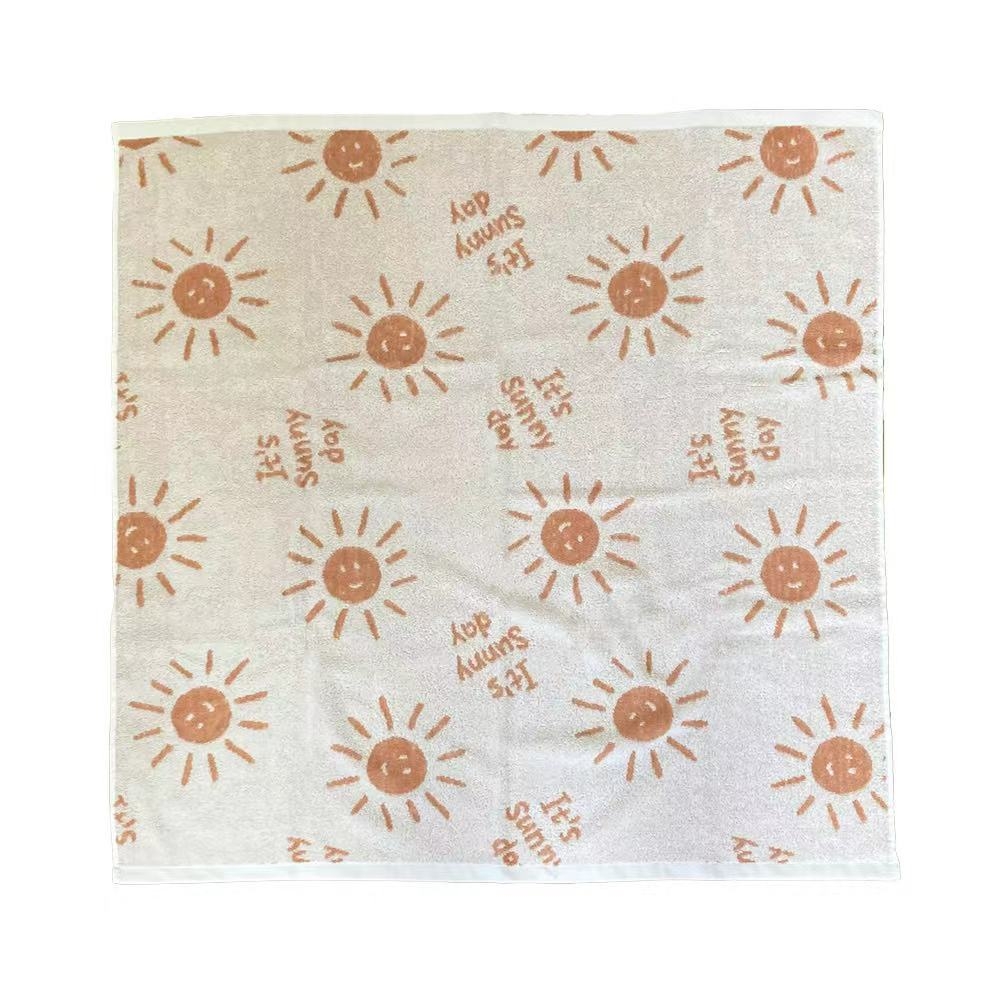 正方形湯上りタオル 太陽柄 ベビーザらス限定