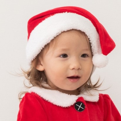 クリスマス サンタ帽子 衣装 コスチューム 普通サイズ レッド×50-52cm ベビーザらス限定 赤ちゃん 出産準備 出産祝い ベビー服 子供服