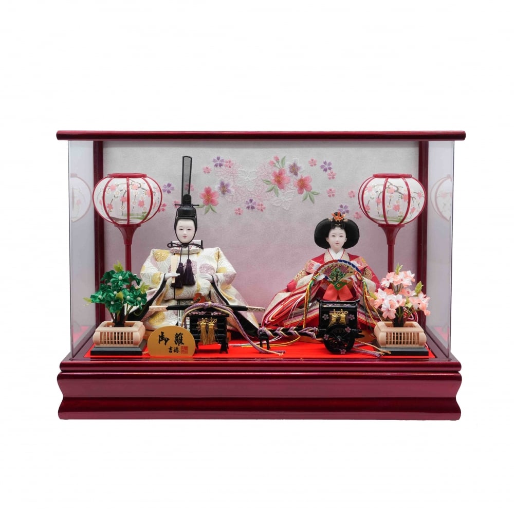 【雛人形】ケース飾り 親王飾り「舞桜刺繍アクリル」 (322027)ひな人形 ひな祭り お雛様 おしゃれ【メーカー直送】 【雛人形】ケース飾り 親王飾り「舞桜刺繍アクリル」 (322027)ひな人形 ひな祭り お雛様 おしゃれ【メーカー直送】