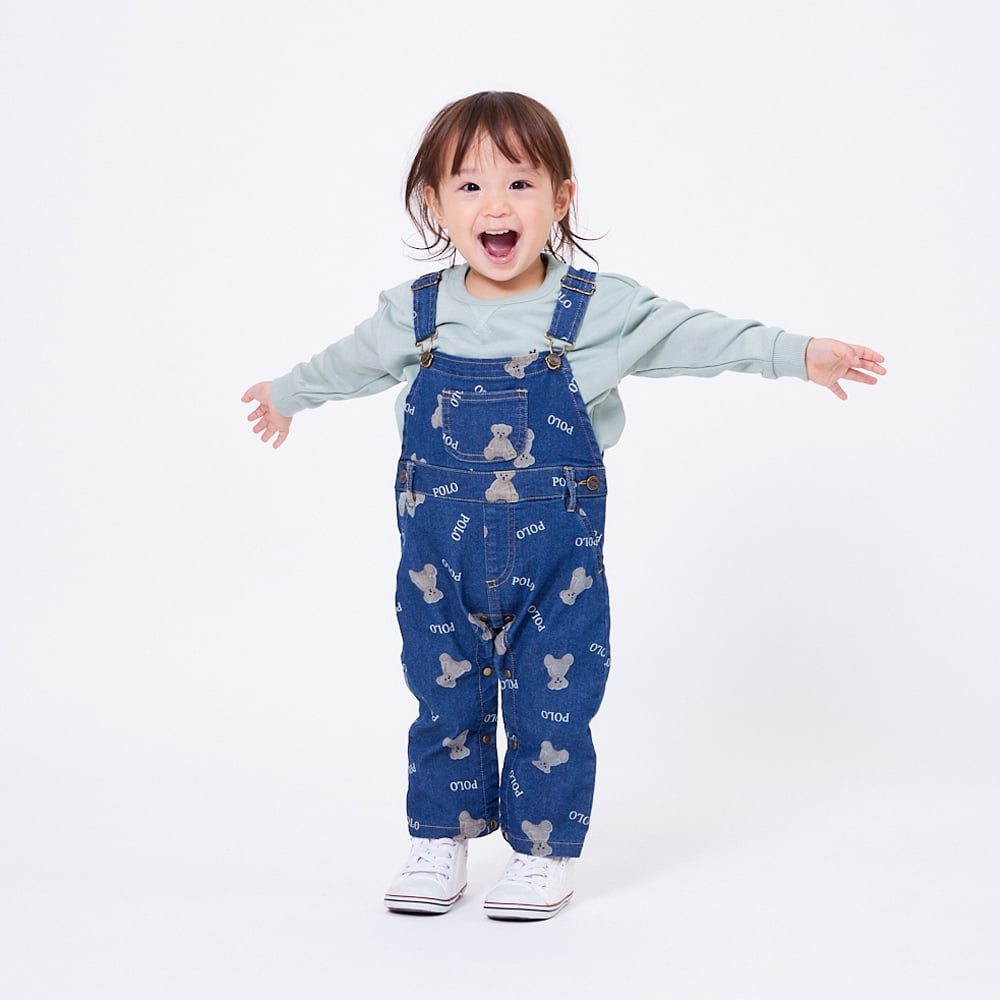 POLO BCS サロペットパンツ ブルーグレー×90cmベビーザらス限定 赤ちゃん 出産準備 出産祝い ベビー服 子供服